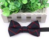 ZONFAZ Fashion Mens Cotton Bow Tie Wedding Formal Striped Bow Tie