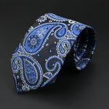 ZONFAZ Floral Striped Paisley Necktie for Men Fashion Business Office Skinny Tuxedo Silk Ties