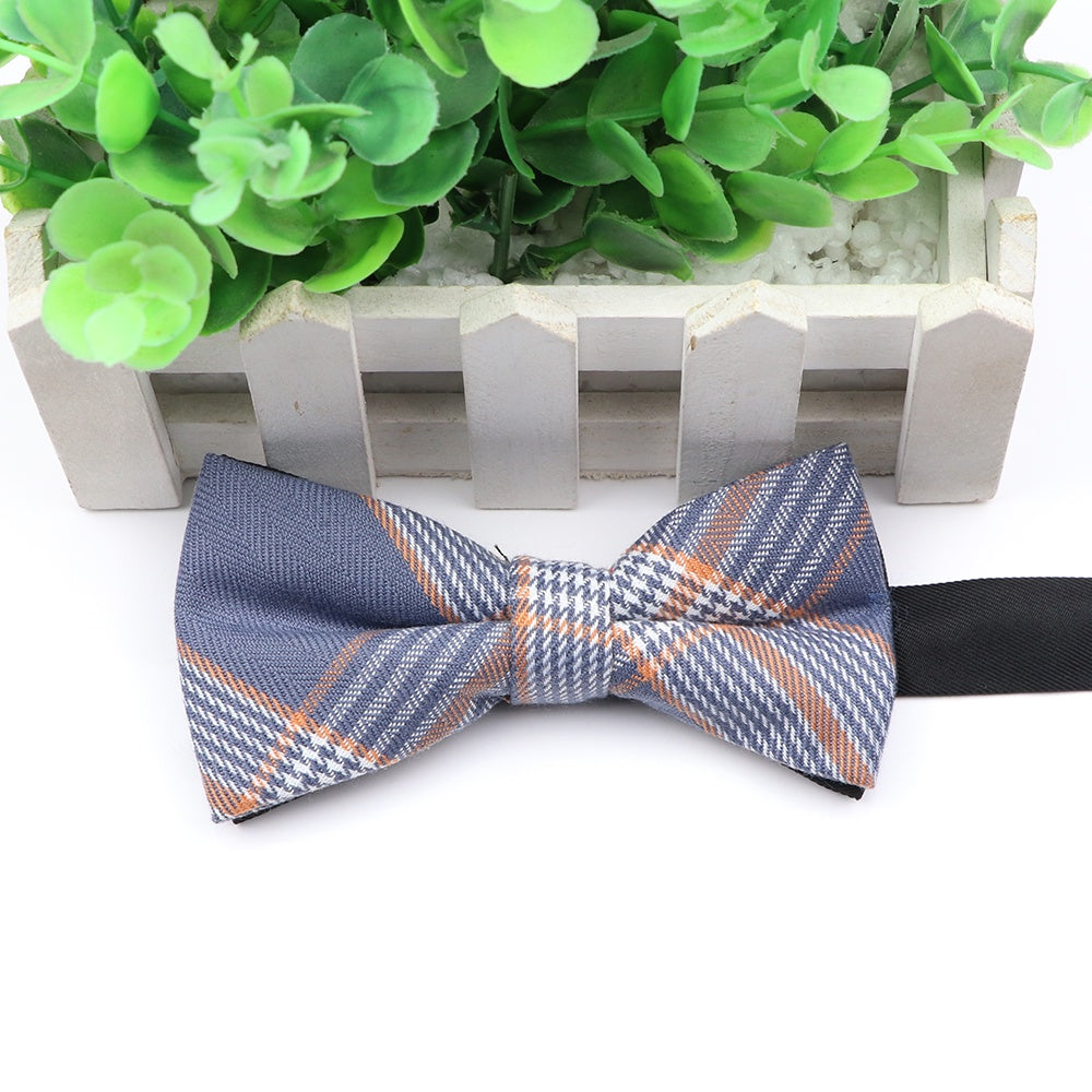 ZONFAZ Fashion Mens Cotton Bow Tie Wedding Formal Striped Bow Tie