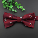 ZONFAZ Christmas Bow Ties for Adults Kids Xmas Festival Theme Red Santa Claus Bowties