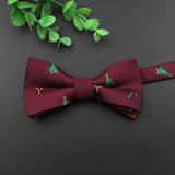 ZONFAZ Christmas Bow Ties for Adults Kids Xmas Festival Theme Red Santa Claus Bowties