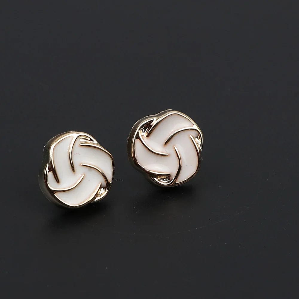 ZONFAZ 1 Pair Delicate Round Black Brooches Pins For Women Men Shirt Suit Collar Pin Accessory