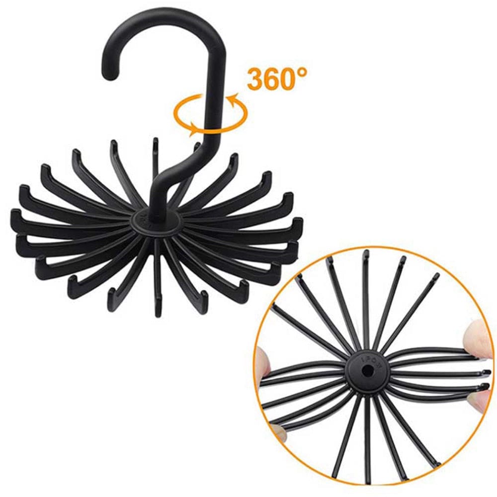 ZONFAZ 1pc Plastic Tie Rack For 20 pcs Display Frame For Necktie Bowtie Belt Tie Holder Hook