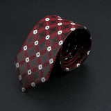 ZONFAZ 26 Styles Men's Jacquard Novelty Ties Skinny Floral Necktie