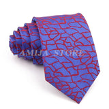 ZONFAZ 52 Styles Men's Fashion Silk Ties Floral Striped Plaid Print Jacquard Necktie