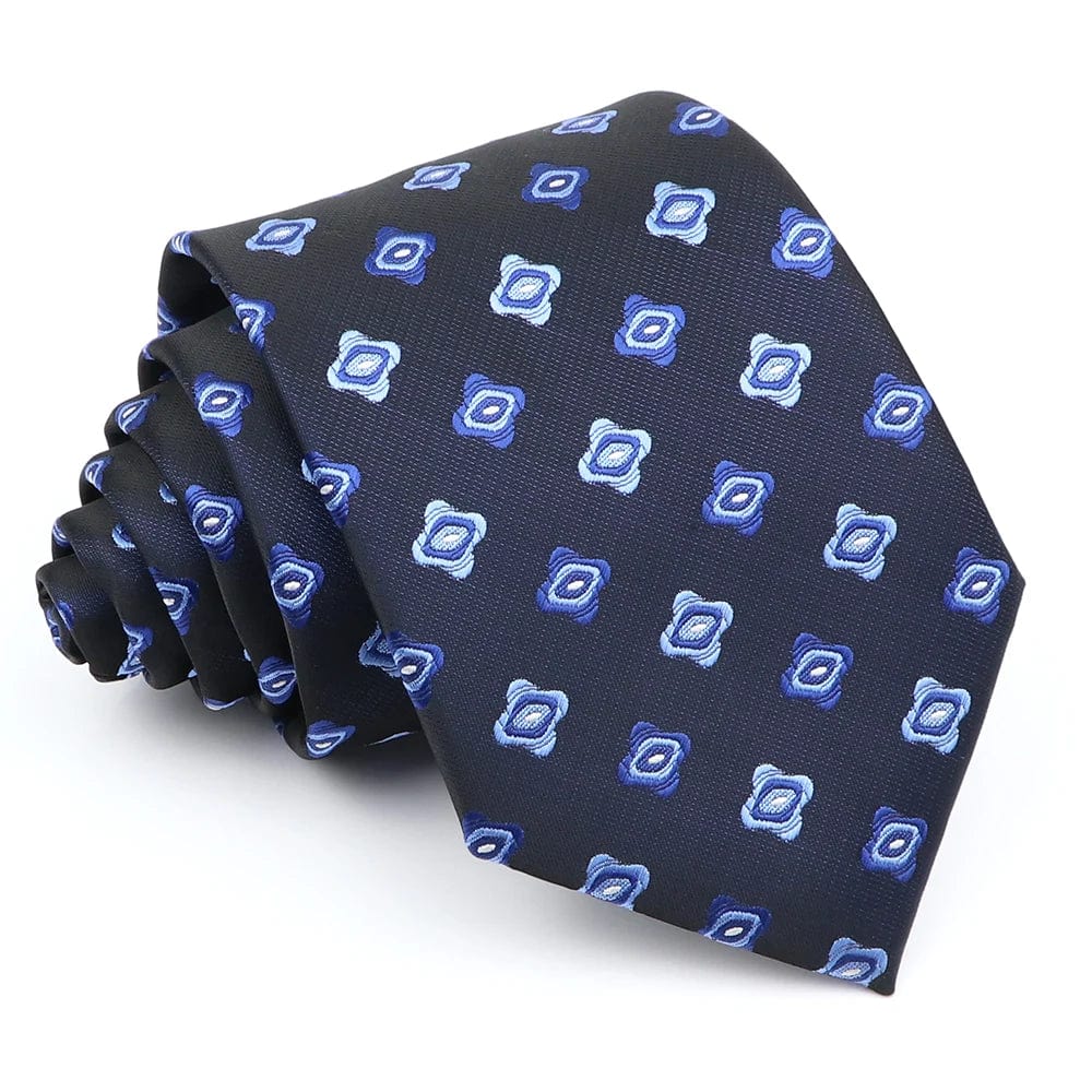 ZONFAZ 52 Styles Men's Fashion Silk Ties Floral Striped Plaid Print Jacquard Necktie