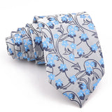 ZONFAZ 52 Styles Men's Fashion Silk Ties Floral Striped Plaid Print Jacquard Necktie