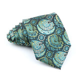 ZONFAZ 52 Styles Men's Fashion Silk Ties Floral Striped Plaid Print Jacquard Necktie