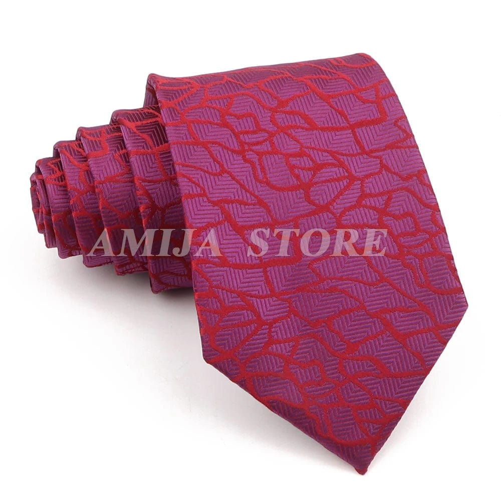 ZONFAZ 52 Styles Men's Fashion Silk Ties Floral Striped Plaid Print Jacquard Necktie