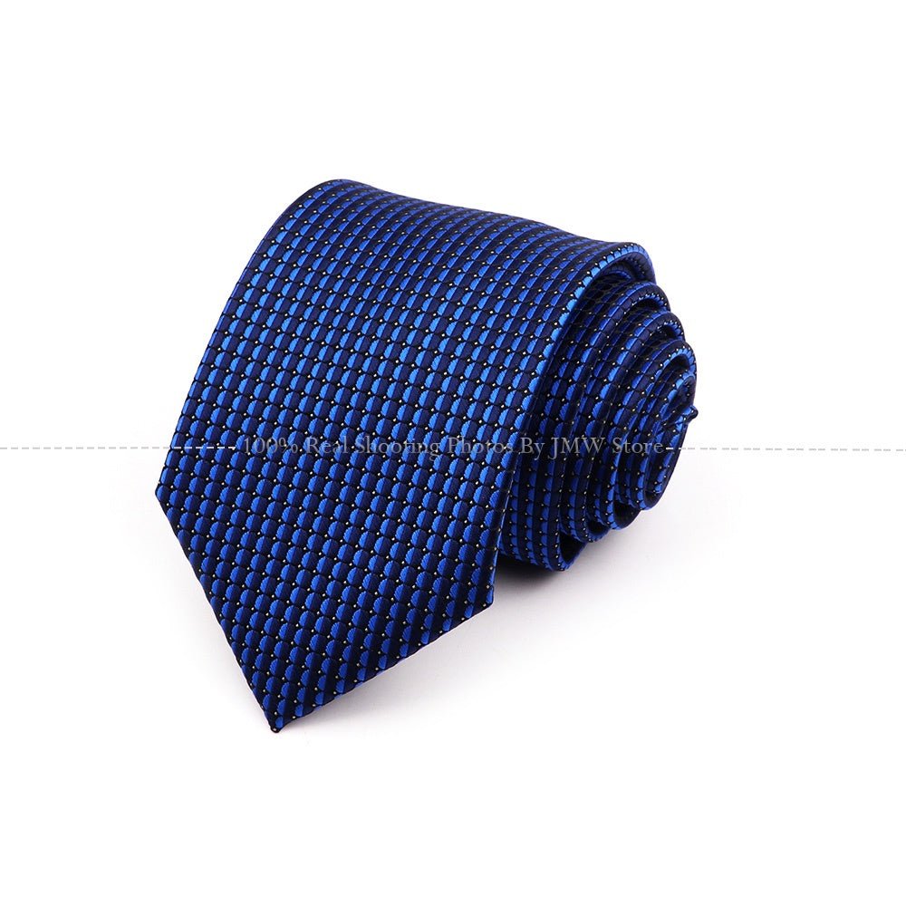 ZONFAZ 8cm Fashion Striped Necktie For Men Wedding Bussiness Tie