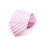 ZONFAZ 8cm Fashion Striped Necktie For Men Wedding Bussiness Tie