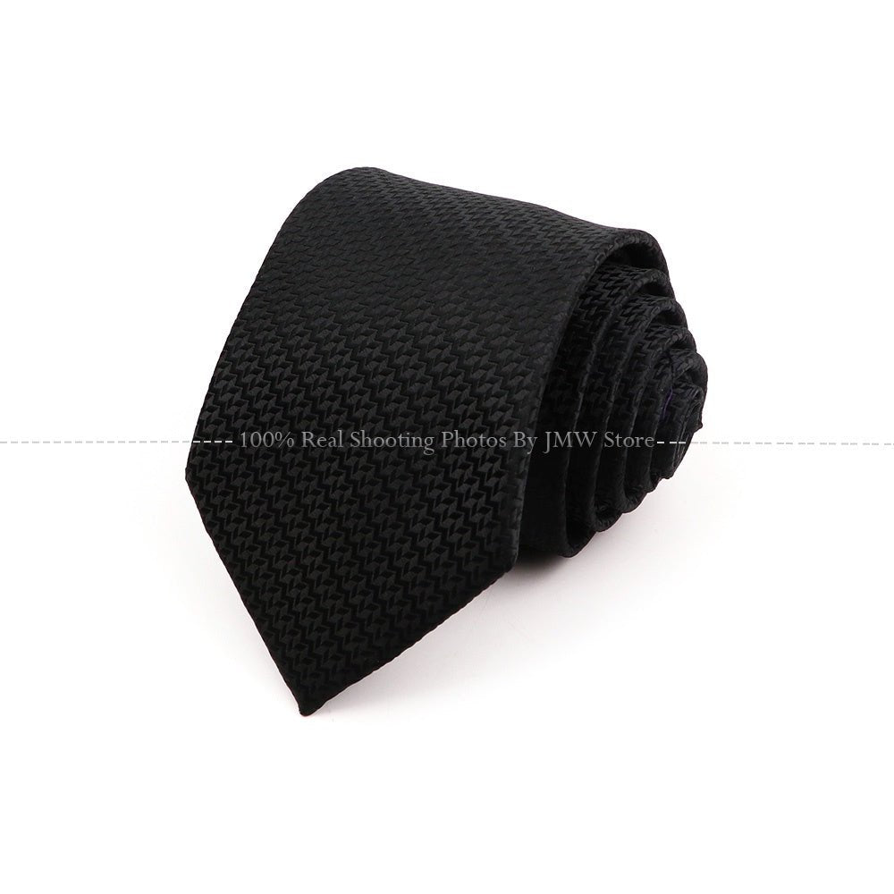 ZONFAZ 8cm Fashion Striped Necktie For Men Wedding Bussiness Tie