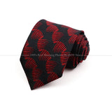 ZONFAZ 8cm Fashion Striped Necktie For Men Wedding Bussiness Tie