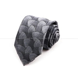 ZONFAZ 8cm Fashion Striped Necktie For Men Wedding Bussiness Tie