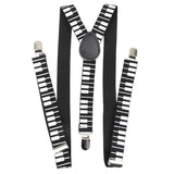 ZONFAZ Adjustable Music Piano Musical Notes Suspenders for Men Women