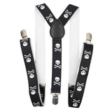 ZONFAZ Adjustable Music Piano Musical Notes Suspenders for Men Women