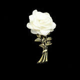 ZONFAZ Advanced Retro Rose Flower Banquet Brooch Pin Corsage Collar Pins Accessory Gift