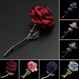 ZONFAZ Advanced Retro Rose Flower Banquet Brooch Pin Corsage Collar Pins Accessory Gift