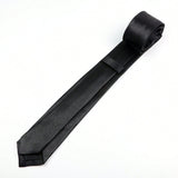 ZONFAZ Black Skinny Silk Polyester Tie 5cm Casual Formal Wedding Necktie