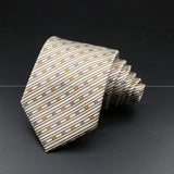 ZONFAZ Brown Classic Solid Striped Paisley Flower Neckties for Men