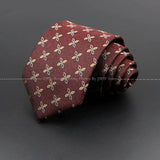 ZONFAZ Brown Classic Solid Striped Paisley Flower Neckties for Men