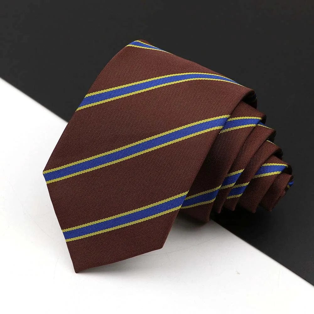 ZONFAZ Business Classic Striped Silk Ties