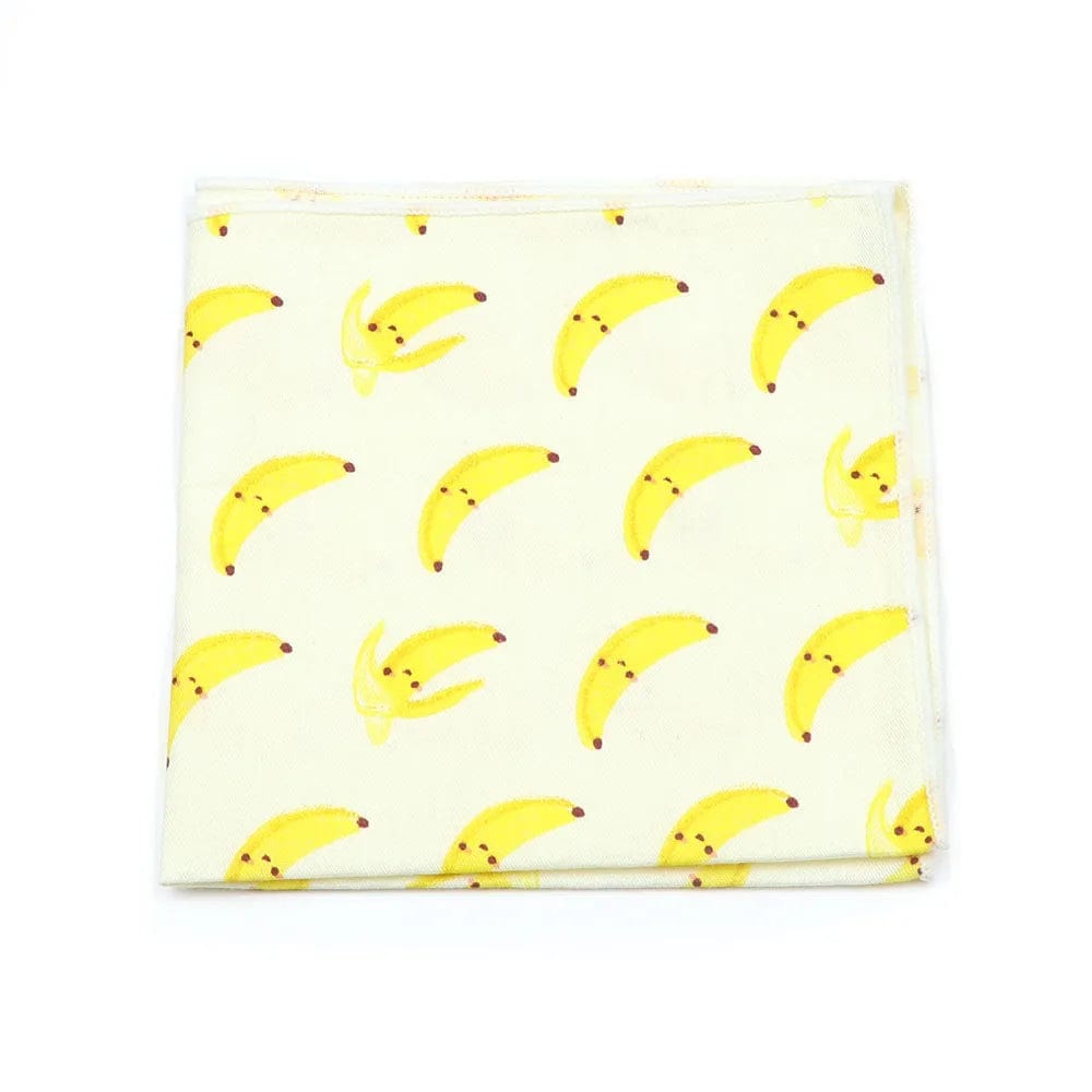 ZONFAZ Cartoon Cotton Handkerchief Cute Animal Fruit Pocket Square