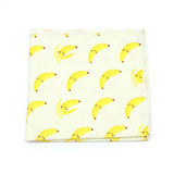 ZONFAZ Cartoon Cotton Handkerchief Cute Animal Fruit Pocket Square