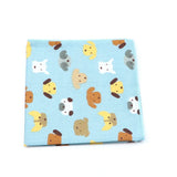 ZONFAZ Cartoon Cotton Handkerchief Cute Animal Fruit Pocket Square