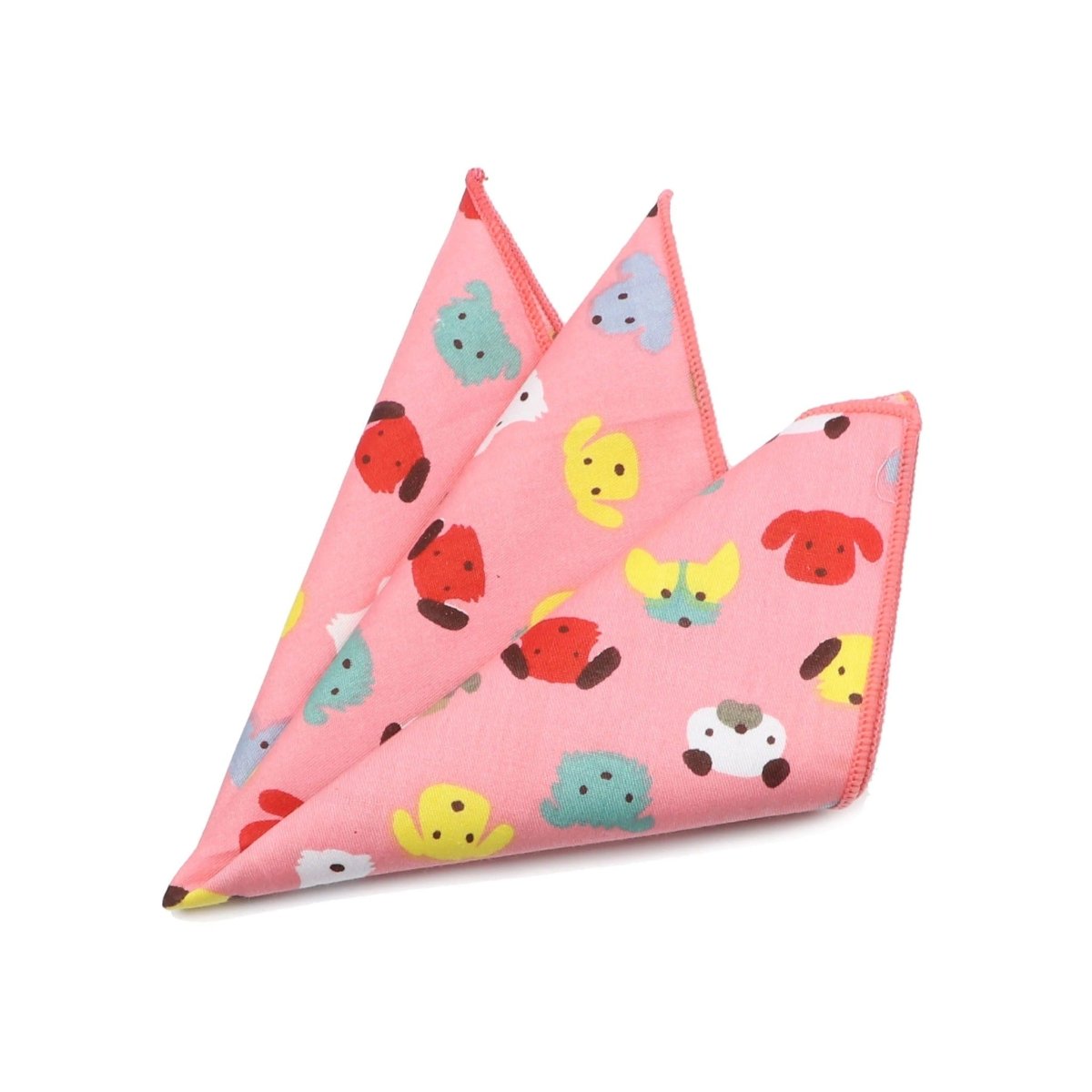 ZONFAZ Cartoon Cotton Handkerchief Cute Animal Fruit Pocket Square