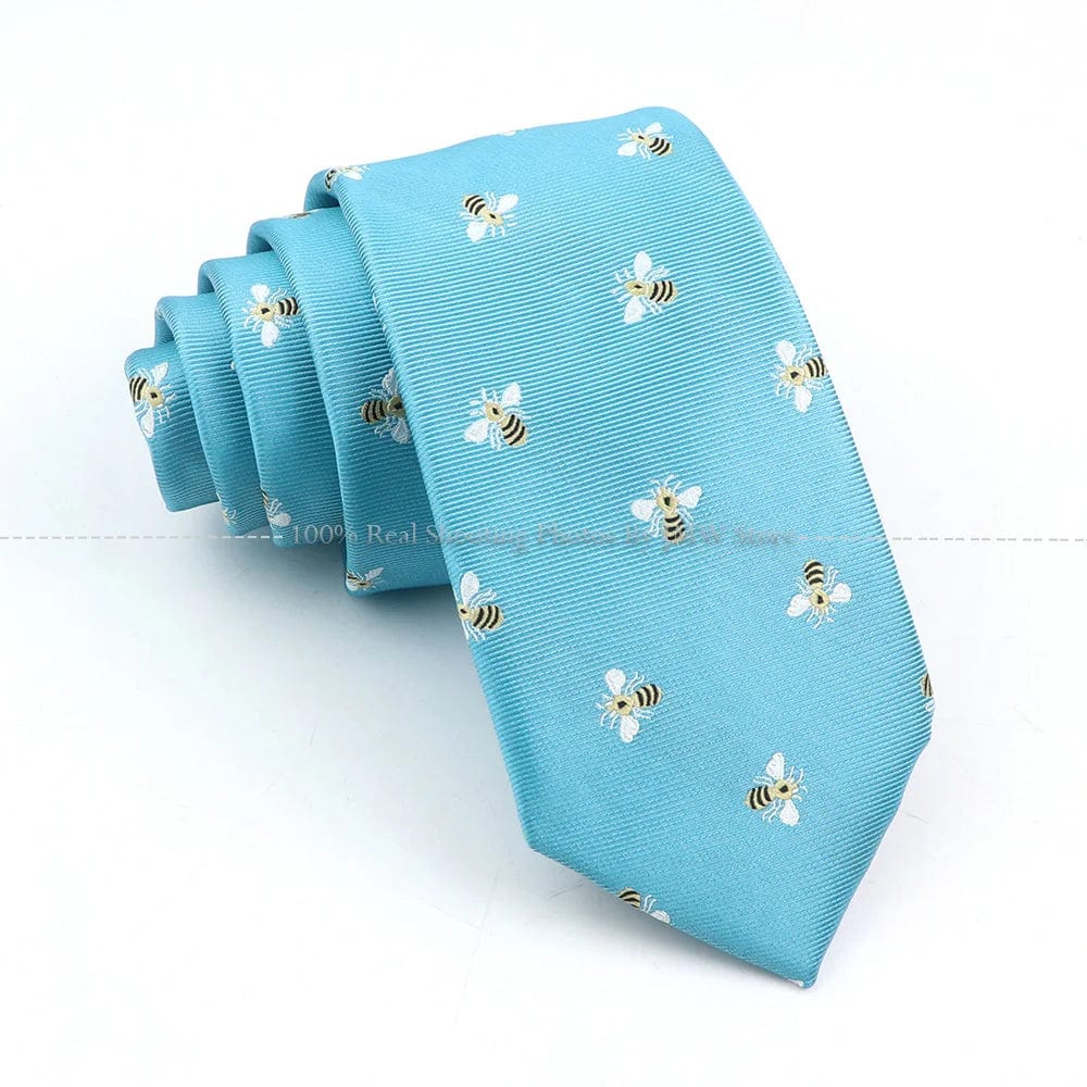 ZONFAZ Casual Cartoon Cute Ties For Men Skinny Fashion Necktie