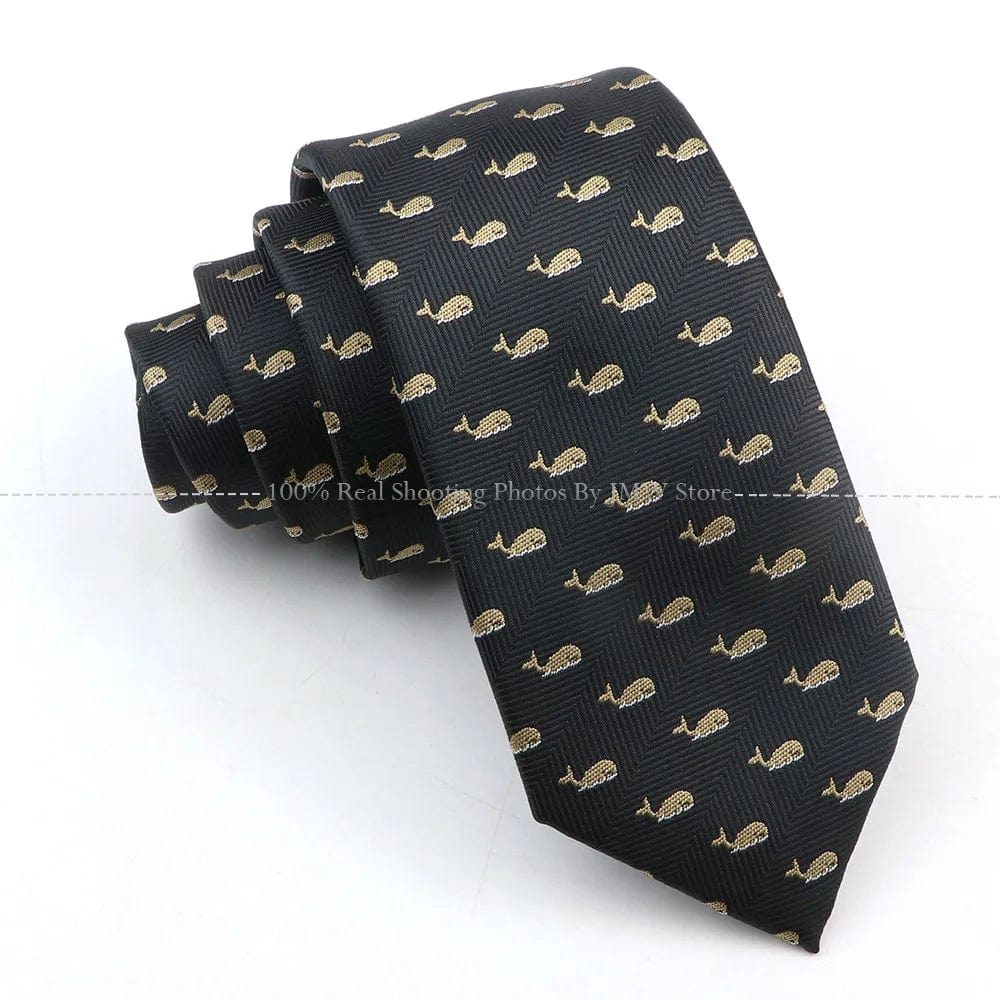 ZONFAZ Casual Cartoon Cute Ties For Men Skinny Fashion Necktie