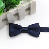 ZONFAZ Children Adjustable Soild Color Wedding Bow Tie