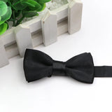 ZONFAZ Children Adjustable Soild Color Wedding Bow Tie