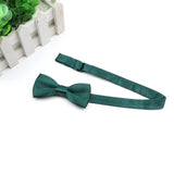 ZONFAZ Children Adjustable Soild Color Wedding Bow Tie