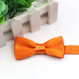 ZONFAZ Children Adjustable Soild Color Wedding Bow Tie