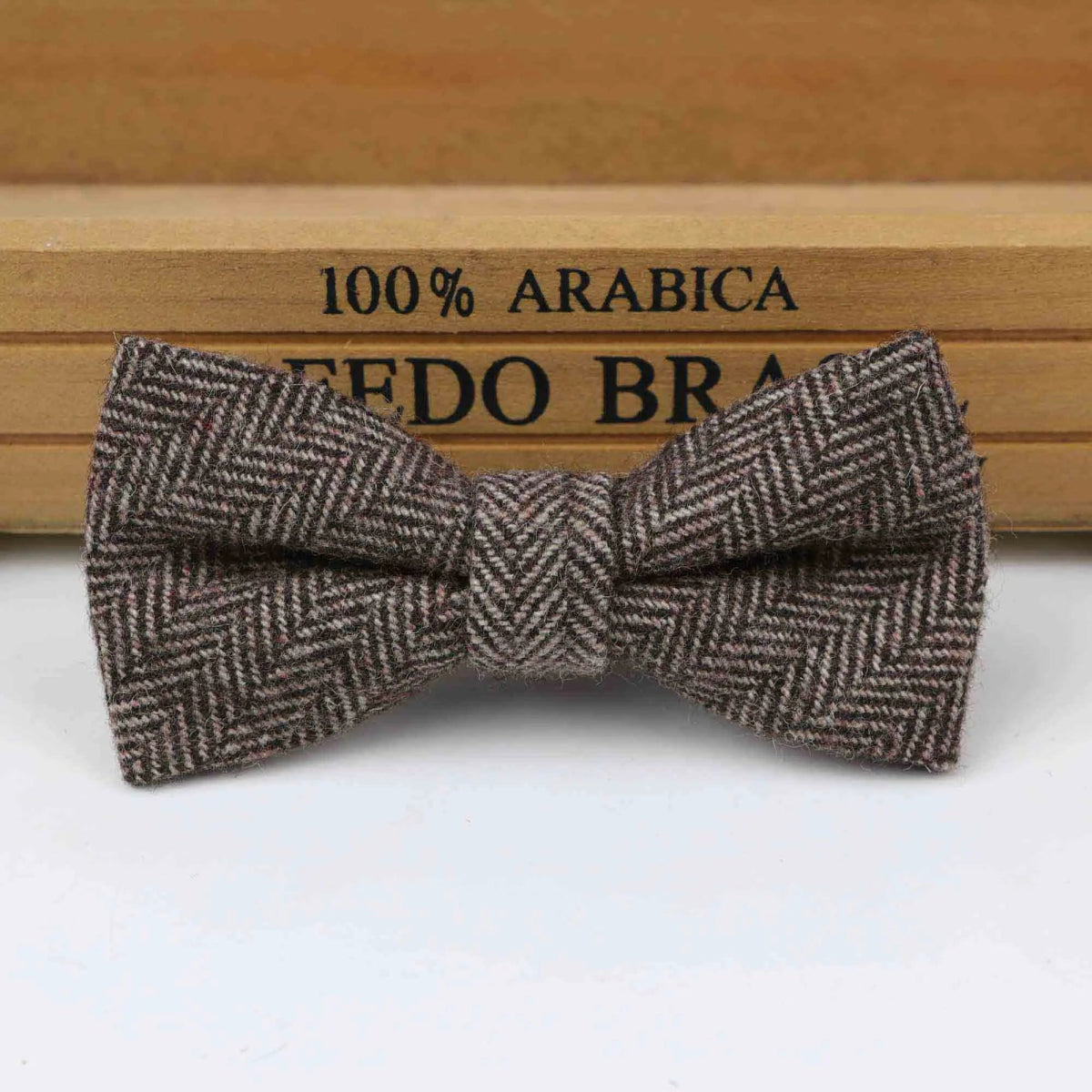 ZONFAZ Children Wool Bow Tie Boys Warm Striped Bowtie