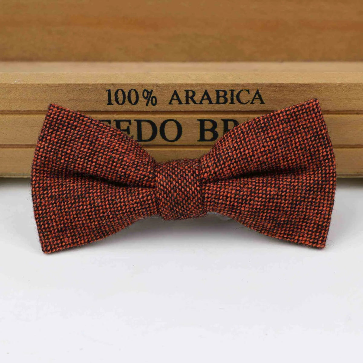 ZONFAZ Children Wool Bow Tie Boys Warm Striped Bowtie