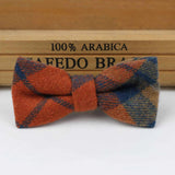 ZONFAZ Children Wool Bow Tie Boys Warm Striped Bowtie