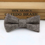 ZONFAZ Children Wool Bow Tie Boys Warm Striped Bowtie