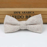 ZONFAZ Children Wool Bow Tie Boys Warm Striped Bowtie