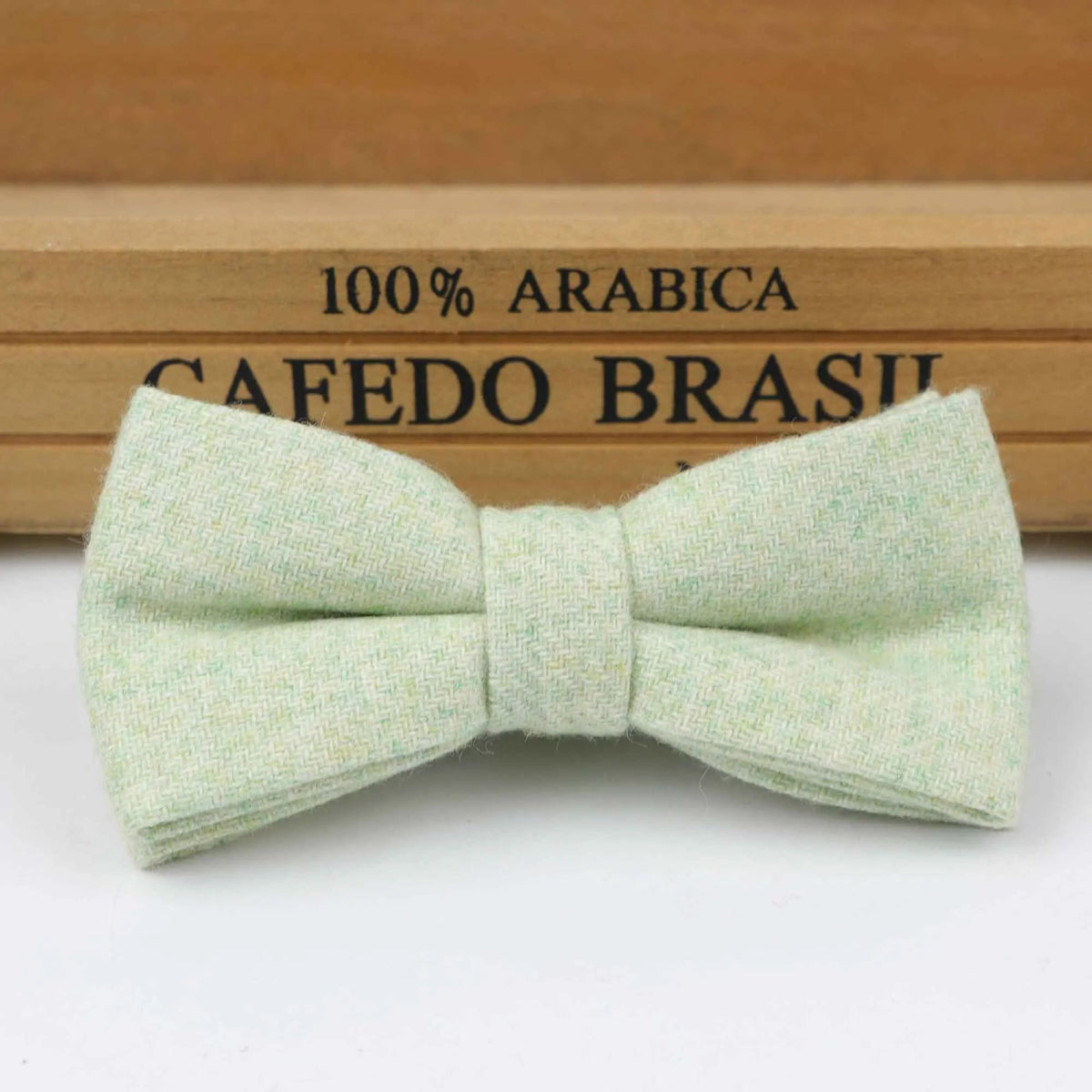 ZONFAZ Children Wool Bow Tie Boys Warm Striped Bowtie