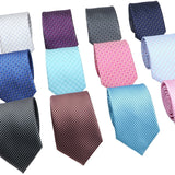 ZONFAZ Classic 7CM Soild Color Polka Dot Neckties