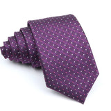 ZONFAZ Classic 7CM Soild Color Polka Dot Neckties