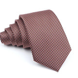 ZONFAZ Classic 7CM Soild Color Polka Dot Neckties