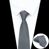 ZONFAZ Classic 7CM Soild Color Polka Dot Neckties