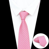 ZONFAZ Classic 7CM Soild Color Polka Dot Neckties