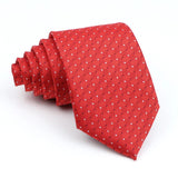 ZONFAZ Classic 7CM Soild Color Polka Dot Neckties