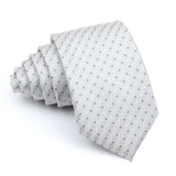 ZONFAZ Classic 7CM Soild Color Polka Dot Neckties