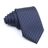 ZONFAZ Classic 7CM Soild Color Polka Dot Neckties